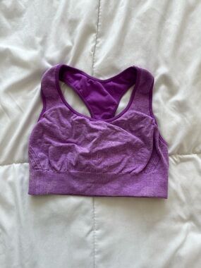 Champion Purple Racerback Sports Bra Size M
